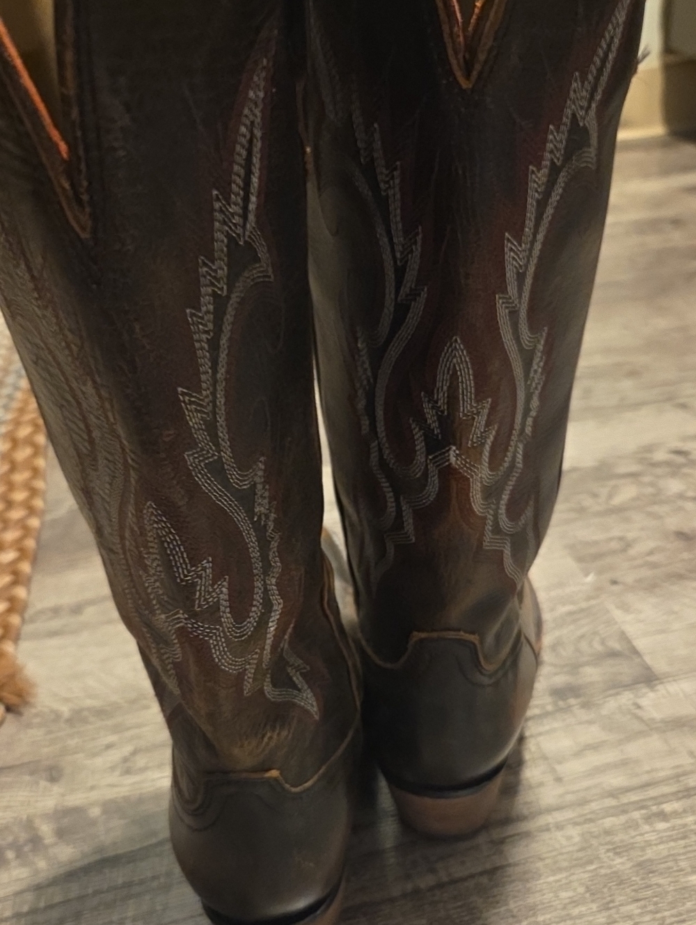 Freebird by Steven Brown Distressed Leather Cowboy Boots - Picture 5 of 10